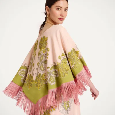 La Doublej Mini Poncho In Multi