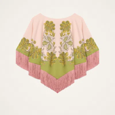 La Doublej Mini Poncho In Multi