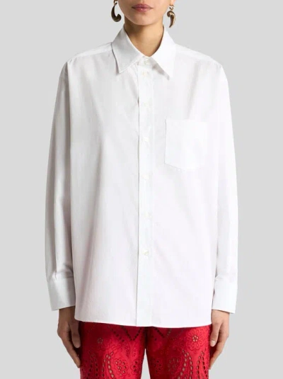 Etro Printed Back Panel Shirt In White