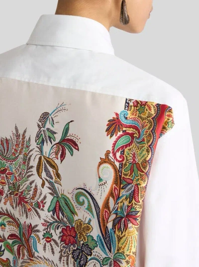 Etro Printed Back Panel Shirt In White