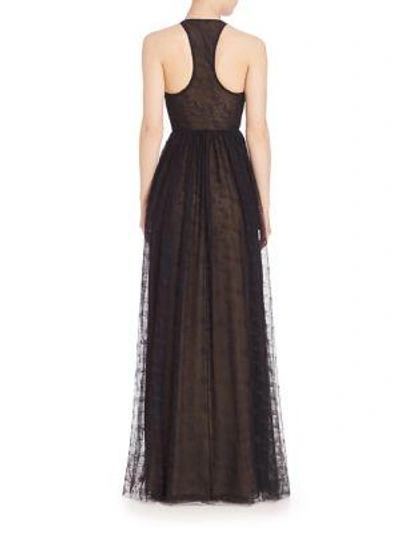 Shop Jason Wu Sleeveless Lace Gown In Black