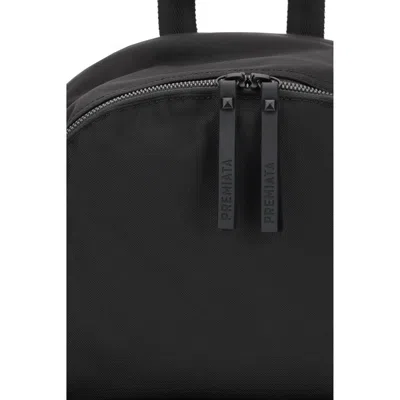 Premiata Black Nylon Backpack In Black
