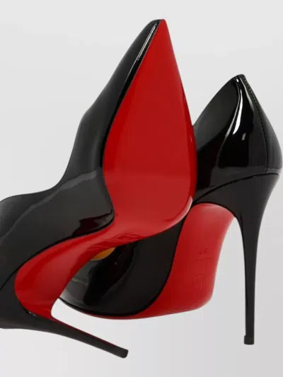 Christian Louboutin Hot Chick 100mm Patent Red Sole High-heel Pumps In Black