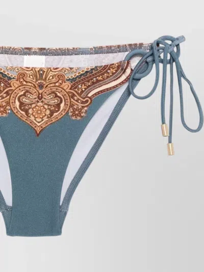 Zimmermann Mahon Paisley Triangle Bikini Tie Side In Multi