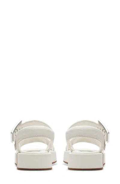Clarks Alda Strap In White