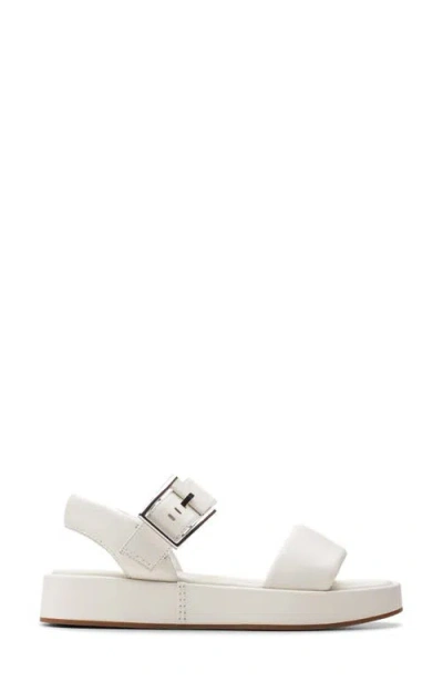 Clarks Alda Strap In White