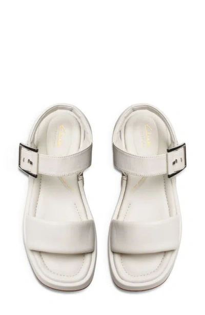 Clarks Alda Strap In White