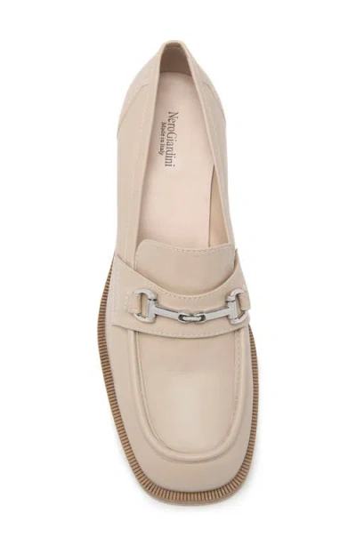 Nerogiardini Bit Loafer Pump In Neutral