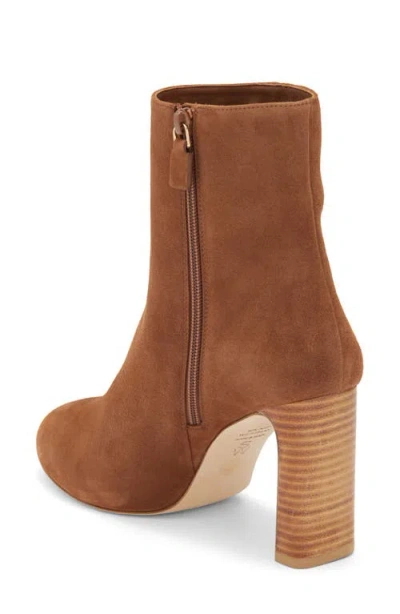 Stuart Weitzman Babette Platform Zip Bootie In Brown