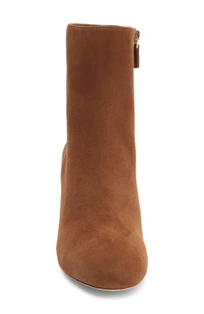 Stuart Weitzman Babette Platform Zip Bootie In Brown
