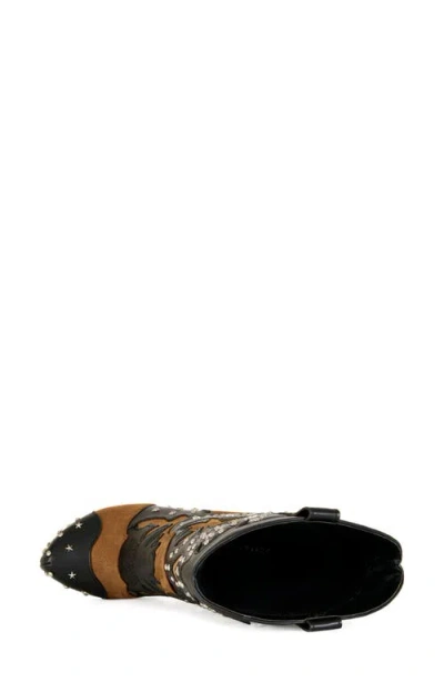 Azalea Wang Callia Platform Western Boot In Multi
