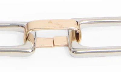 Steve Madden Mod Rectangle Chain Belt In Gold
