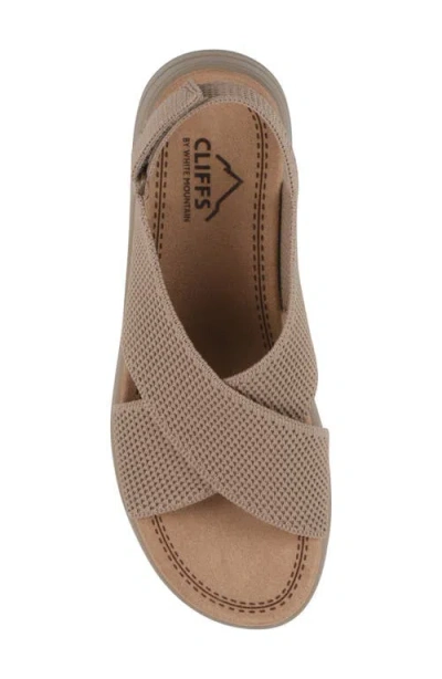 Cliffs By White Mountain Harleen Flatform Slingback Sandal In Multi