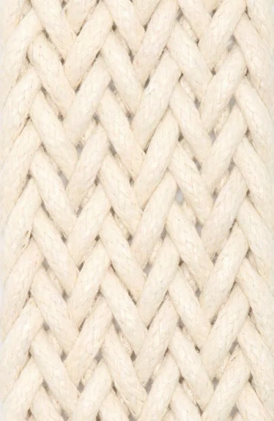 Steve Madden Macramé Belt In White