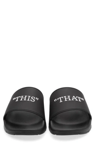 Off-white This That Slide Sandal In Multi