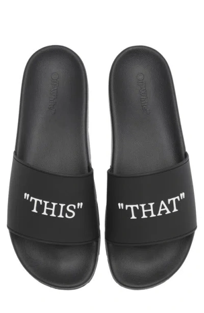 Off-white This That Slide Sandal In Multi
