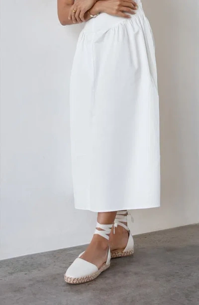 Frankie4 Kit Ankle Strap Platform In White
