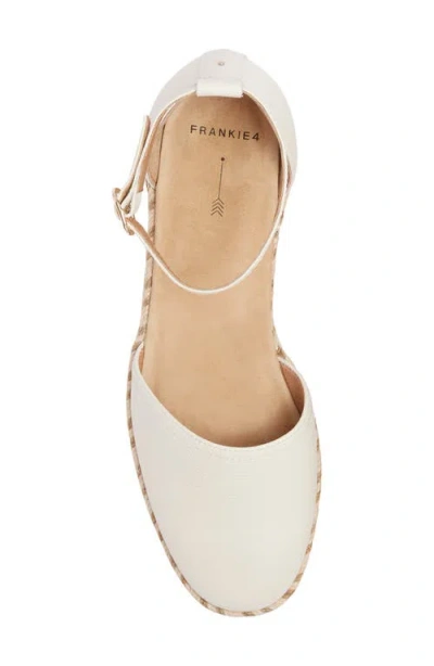 Frankie4 Kit Ankle Strap Platform In White