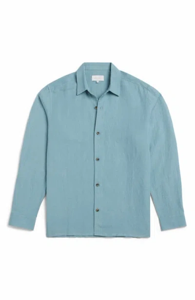 Auto-reply™ Andrew Solid Linen Blend Button-up Shirt In Multi