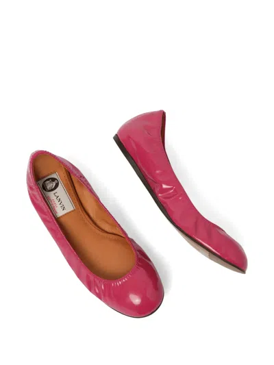 Lanvin Elasticated Round-toe Ballet Flats In Multi