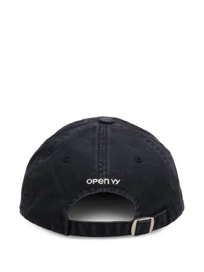 Open Yy Yy Gradient Ball Baseball Cap In Gray