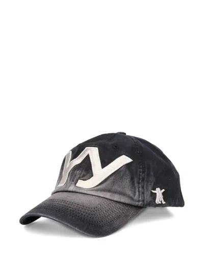 Open Yy Yy Gradient Ball Baseball Cap In Gray