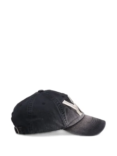 Open Yy Yy Gradient Ball Baseball Cap In Gray