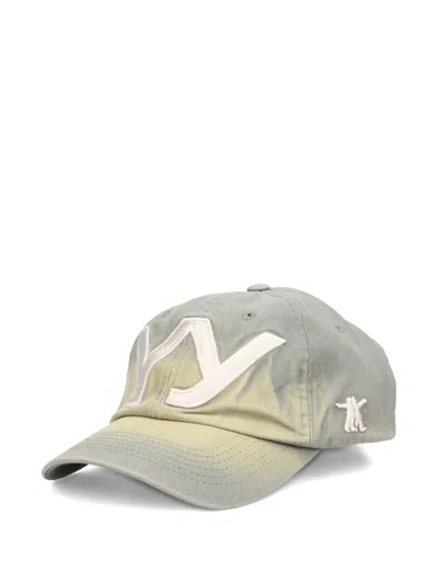 Open Yy Gradient Logo-patch Cap In Gray