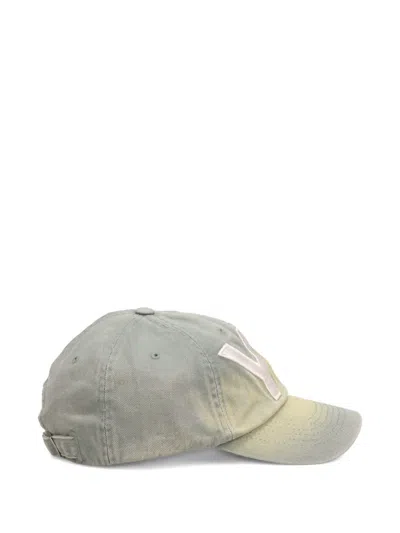 Open Yy Gradient Logo-patch Cap In Gray