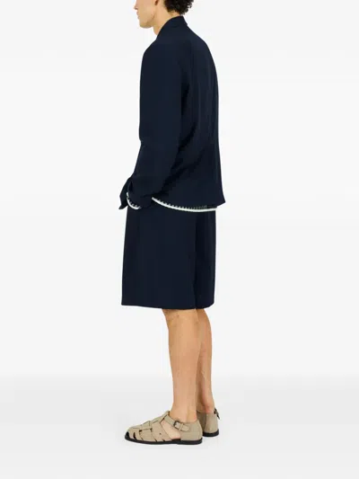 Krost Double-button Blazer In Blue