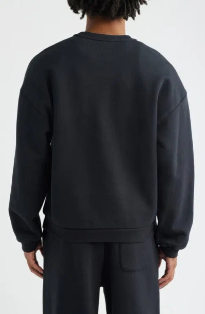Elwood Core Oversize Crew Sweatshirt In Black