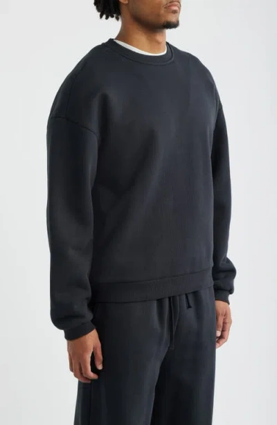 Elwood Core Oversize Crew Sweatshirt In Black