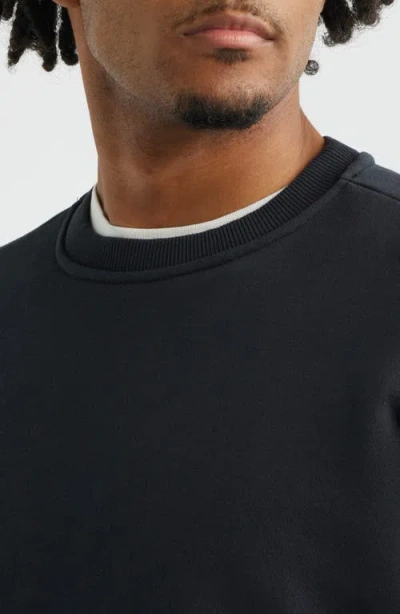 Elwood Core Oversize Crew Sweatshirt In Black