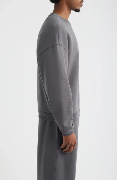 Elwood Core Oversize Crewneck Sweatshirt In Gray