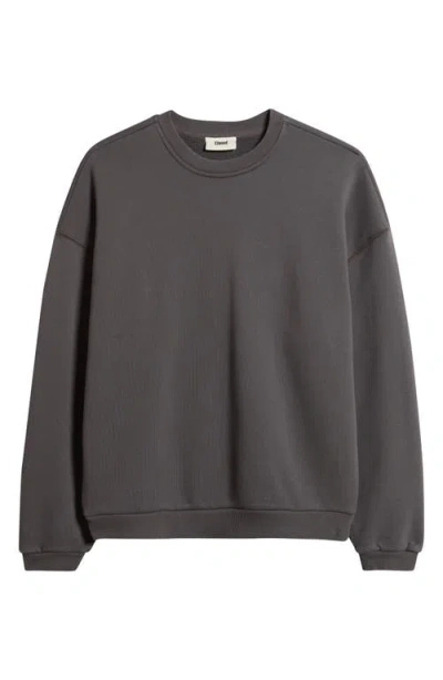Elwood Core Oversize Crewneck Sweatshirt In Gray