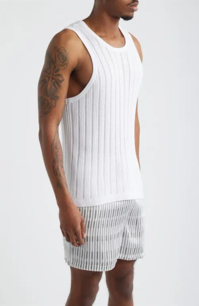 Open Edit Sweater Tank In White