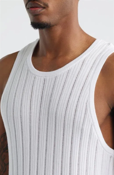 Open Edit Sweater Tank In White