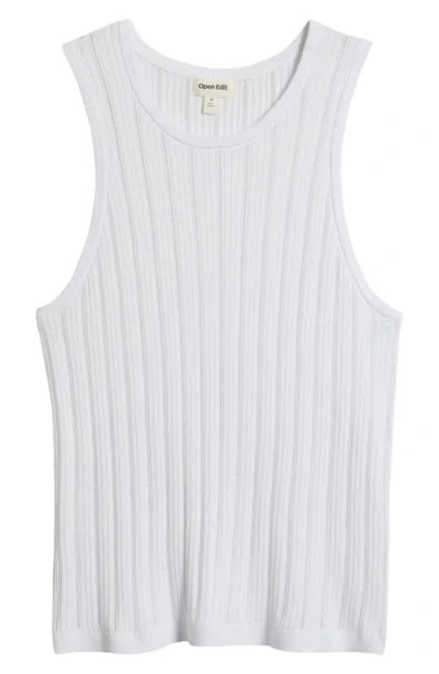 Open Edit Sweater Tank In White