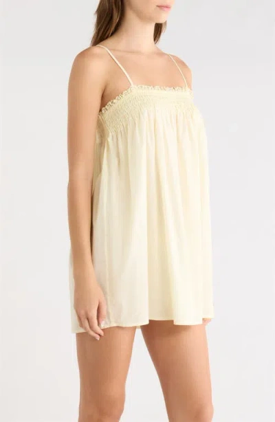 Open Edit Flirty Cotton Nightgown In Yellow