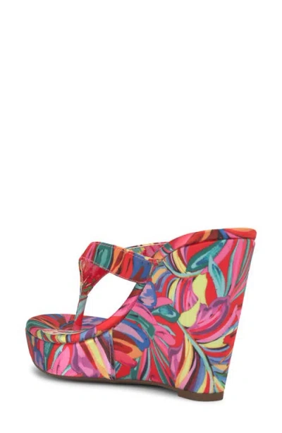 Jessica Simpson Jyseta Platform Wedge Flip Flop In Multi