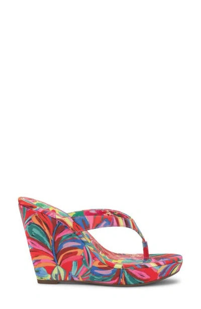 Jessica Simpson Jyseta Platform Wedge Flip Flop In Multi