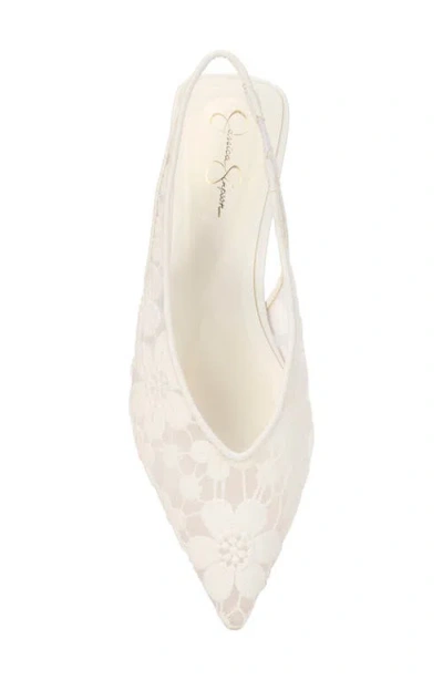 Jessica Simpson Mezzah Slingback Pointed Toe Flat In Multi