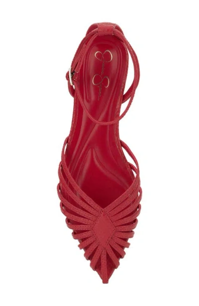 Jessica Simpson Eulean Ankle Strap Sandal In Red