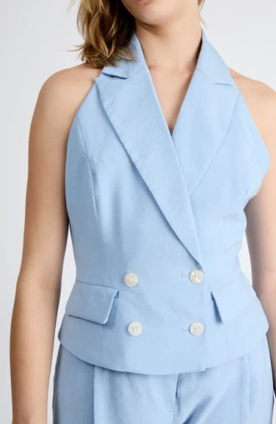 Extro & Vert Mia Tailored Double Breasted Top In Multi