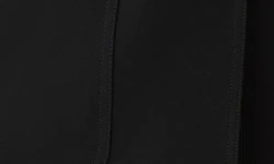 Lafayette 148 New York Belted Responsible Finesse Crepe Shirt Jacket In Black