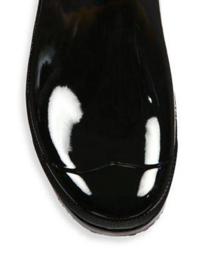 Shop Hunter Original Gloss Short Chelsea Boots In Black