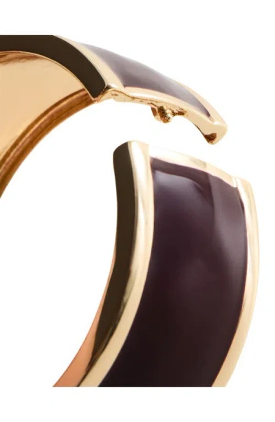 Mango Rigid Volume Bangle In Gold
