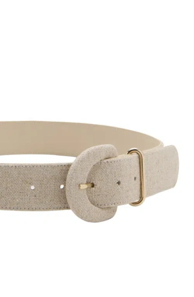 Mango Woven Belt In Neutral