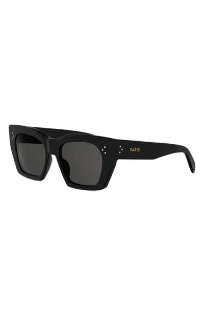 Celine Cl4004in Cat-eye-frame Sunglasses In Black