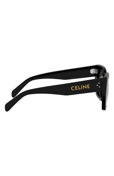 Celine Cl4004in Cat-eye-frame Sunglasses In Black